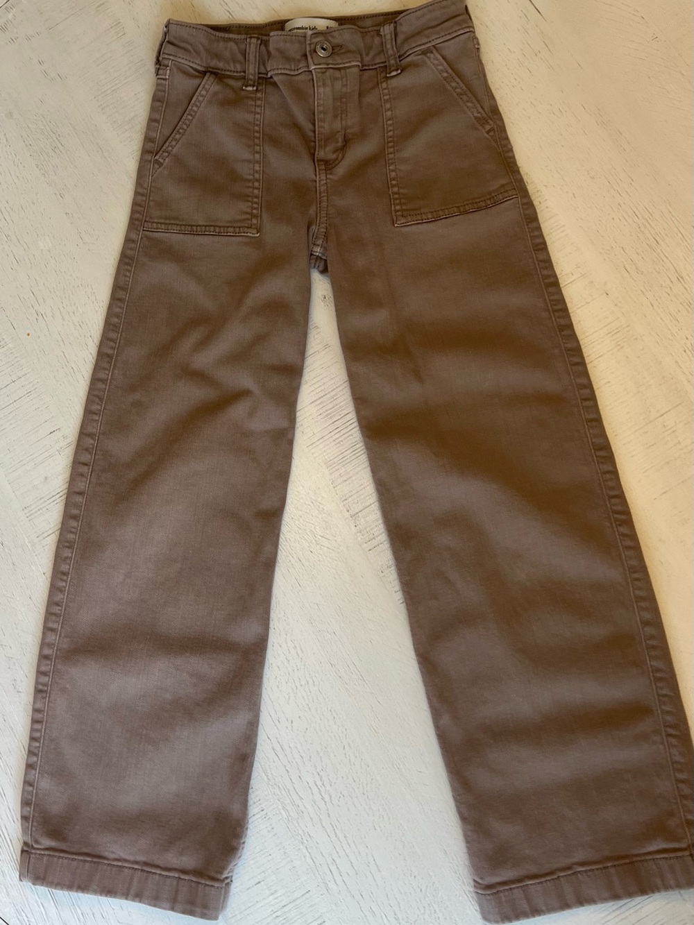 Abercrombie Kids High Rise Wide Leg Utility Pants Brown Size 9/10 - Picture 5 of 7